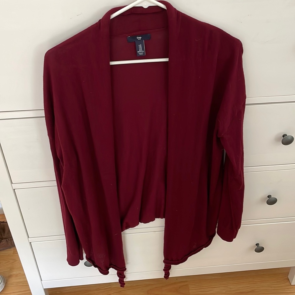 Gap tie front cardigan size M